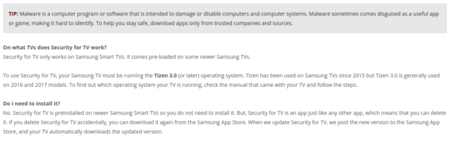 Welcome to the future. You can't have a jetpack, but here's some third-party antivirus for your television. Enjoy!