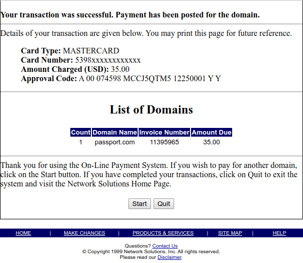 Linux consultant Michael Chaney paid the renewal fee for Passport.com on Christmas day 1999, restoring access to Microsoft's Hotmail free email service.