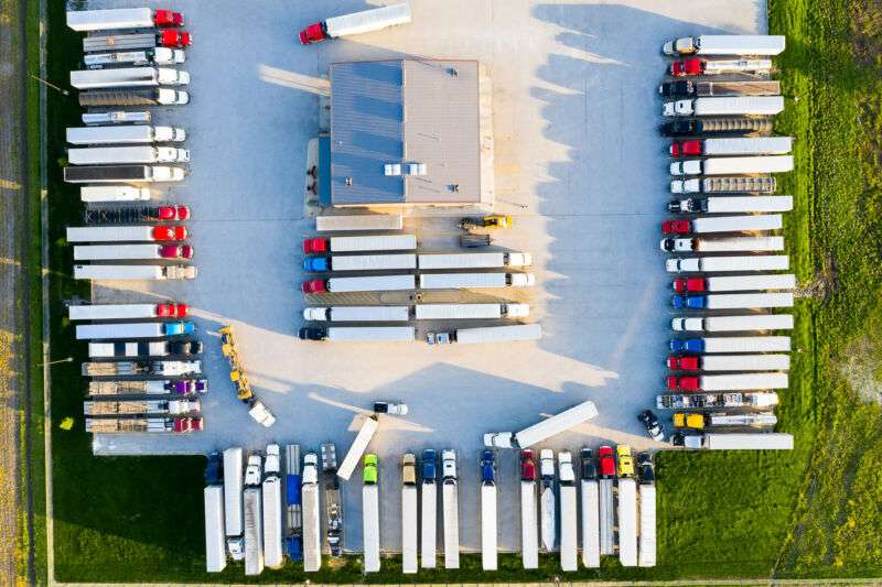 Truck stops around the US remain busy.